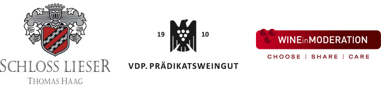Logo vinařství Schloss Lieser a certifikace